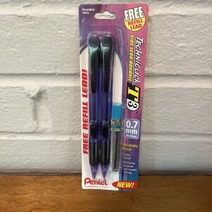 Pentel Techniclick T3 Automatic Mechanical 2 Pencils 0.7 mm Medium, Refill Japan